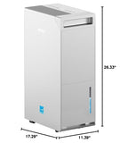 5000 Sq.Ft Energy Star Most Efficient 2024 Dehumidifier, Max 100 Pint Dehumidifier for Basement with Drain Hose