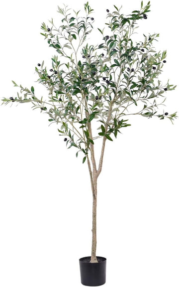 6FT Artificial Olive Tree Indoor Decor with Planter