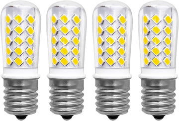 E17 LED Bulb, 3W 300LM Dimmable Candelabra Light Bulbs, 6000K Cool White, 120V AC, for Microwave Oven, Refrigerator
