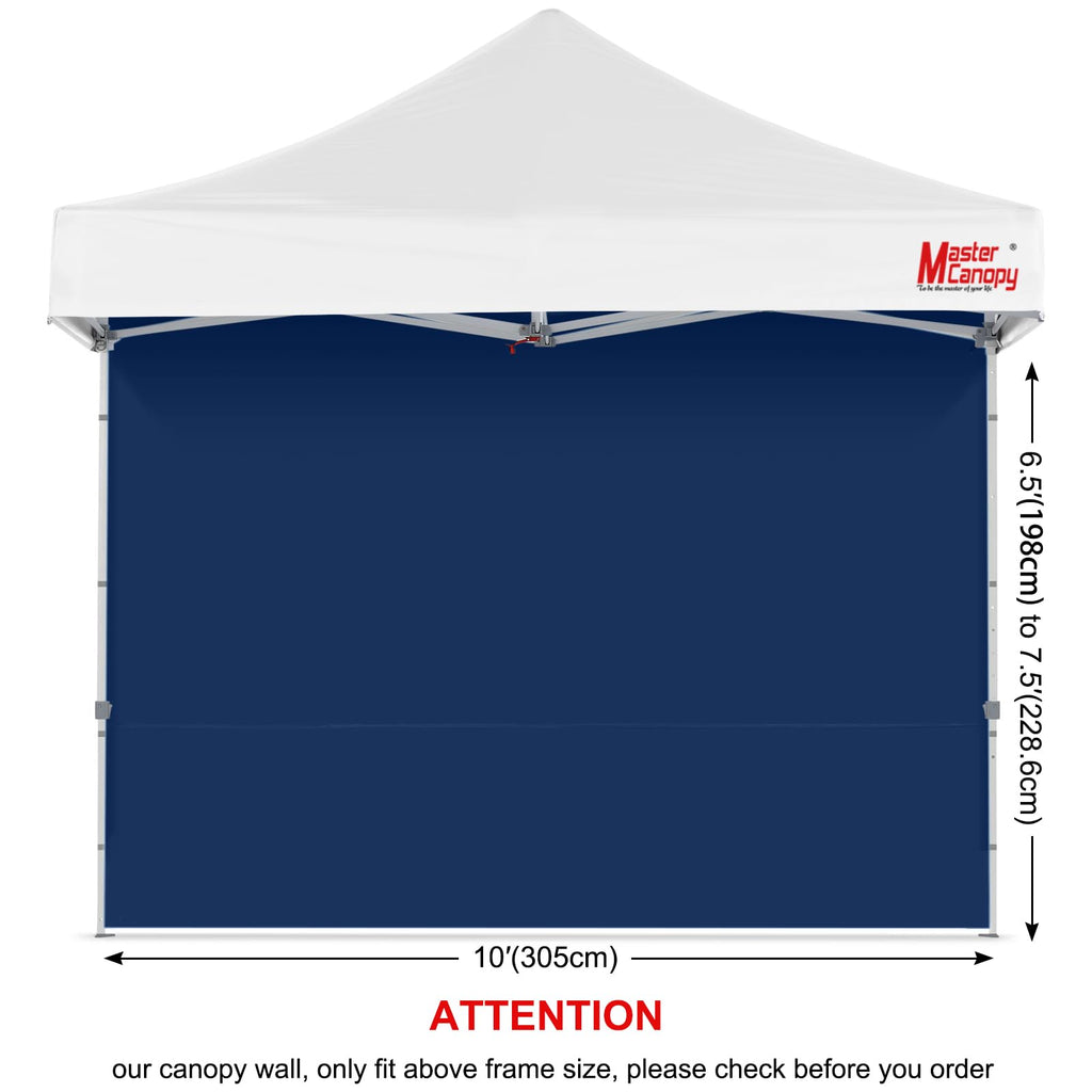 10x10 Pop Up Canopy Sidewall Only1-Pack Navy Blue