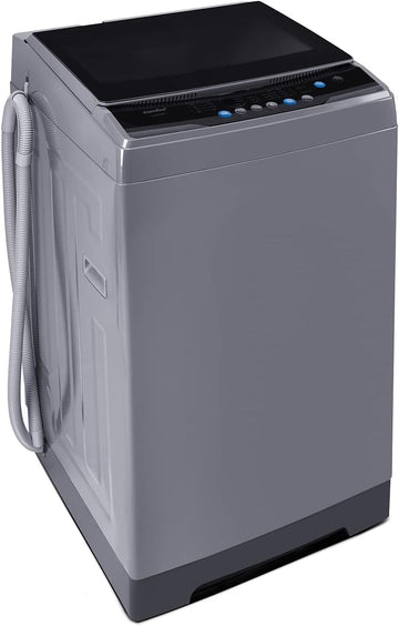 1.6 Cu.ft Portable Washing Machine, 11lbs Capacity Fully Automatic Compact Washer with Wheels, 6 Wash Programs Laundry