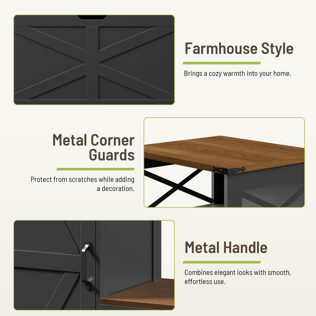Shoe Cabinet with Bench, L-Shaped Shoe Bench, Storage Bench, Farmhouse Shoe Storage Cabinet with Adjustable Shelves