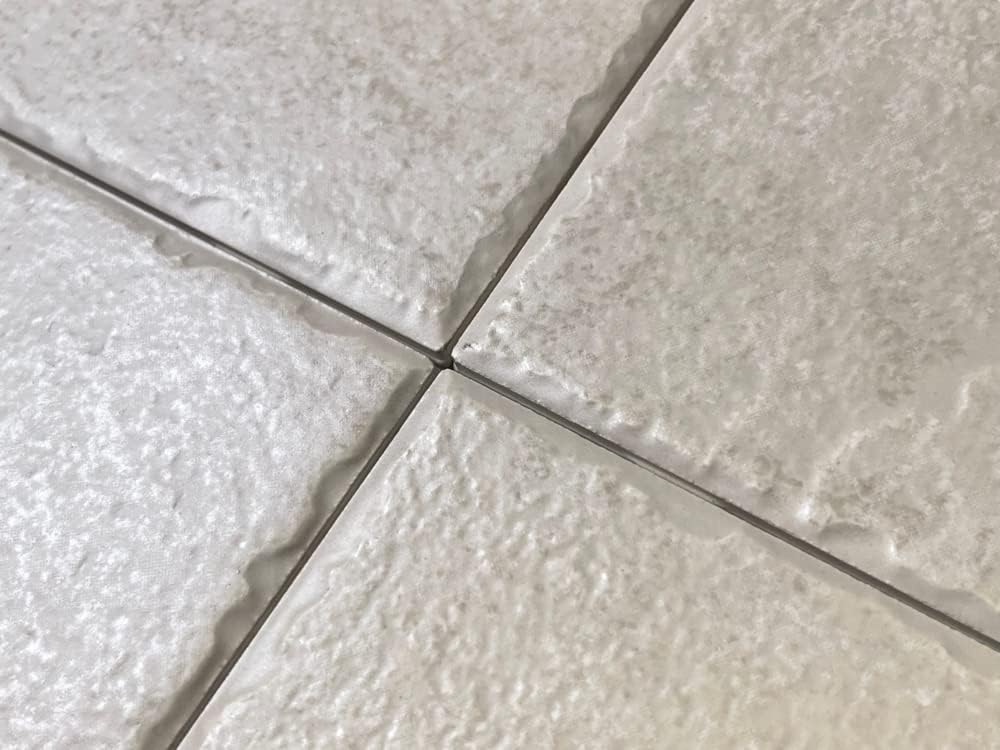 Arctic Ivory Square 6x6 Ceramic Wall Tile Textured Matte, Kitchen Backsplash, Pool, Bathroom Shower, Accent Decor