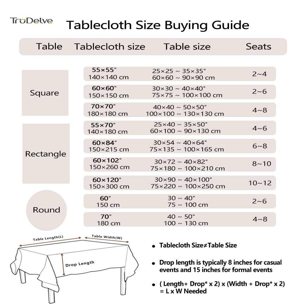 Round Tablecloth 70 Inch Beige Fall Tablecloth Outdoor Table Cover