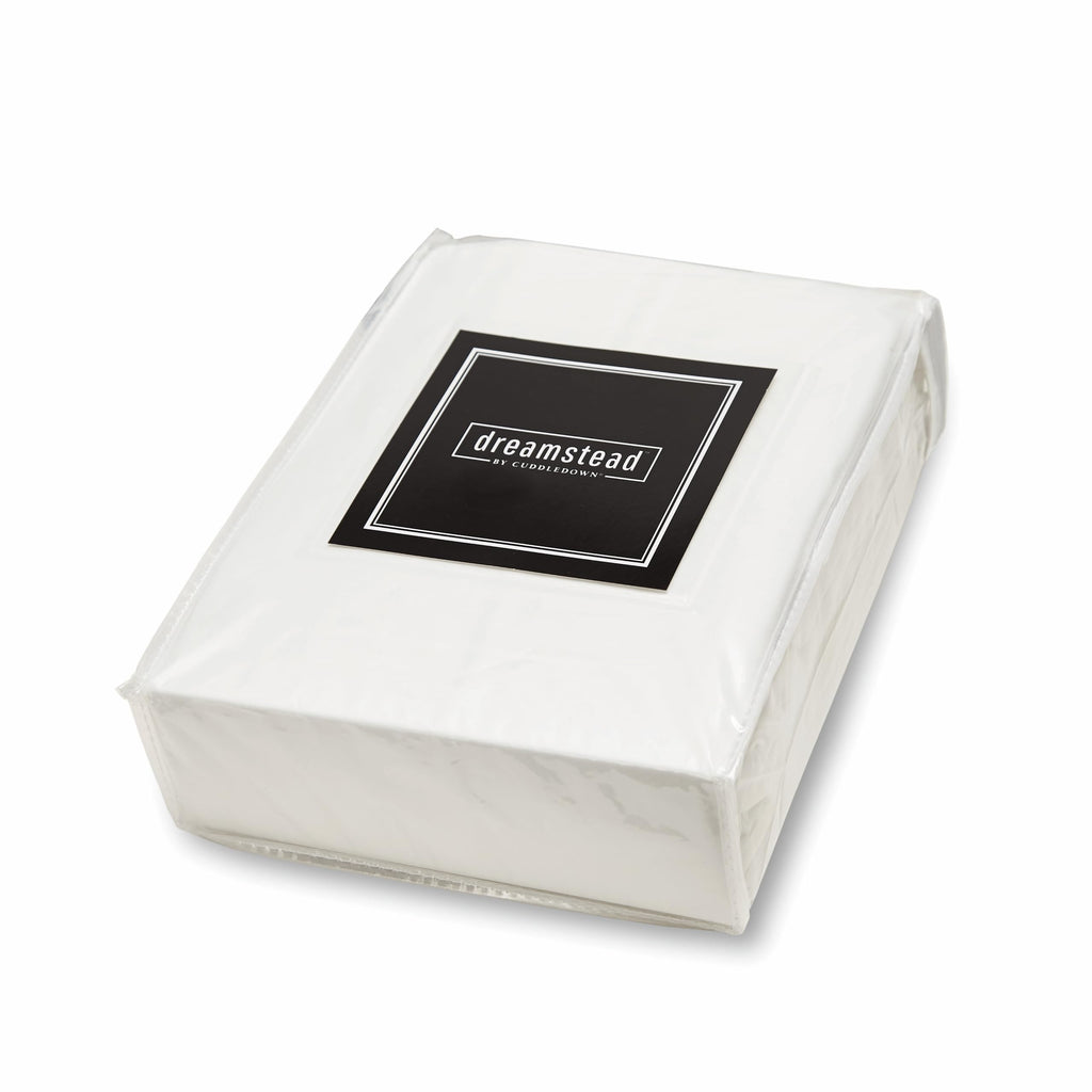 Dreamstead 100% Cotton Bed Sheets Set 300 Thread Count Luxurious Sateen Weave Pure Combed Cotton Soft Wrinkle