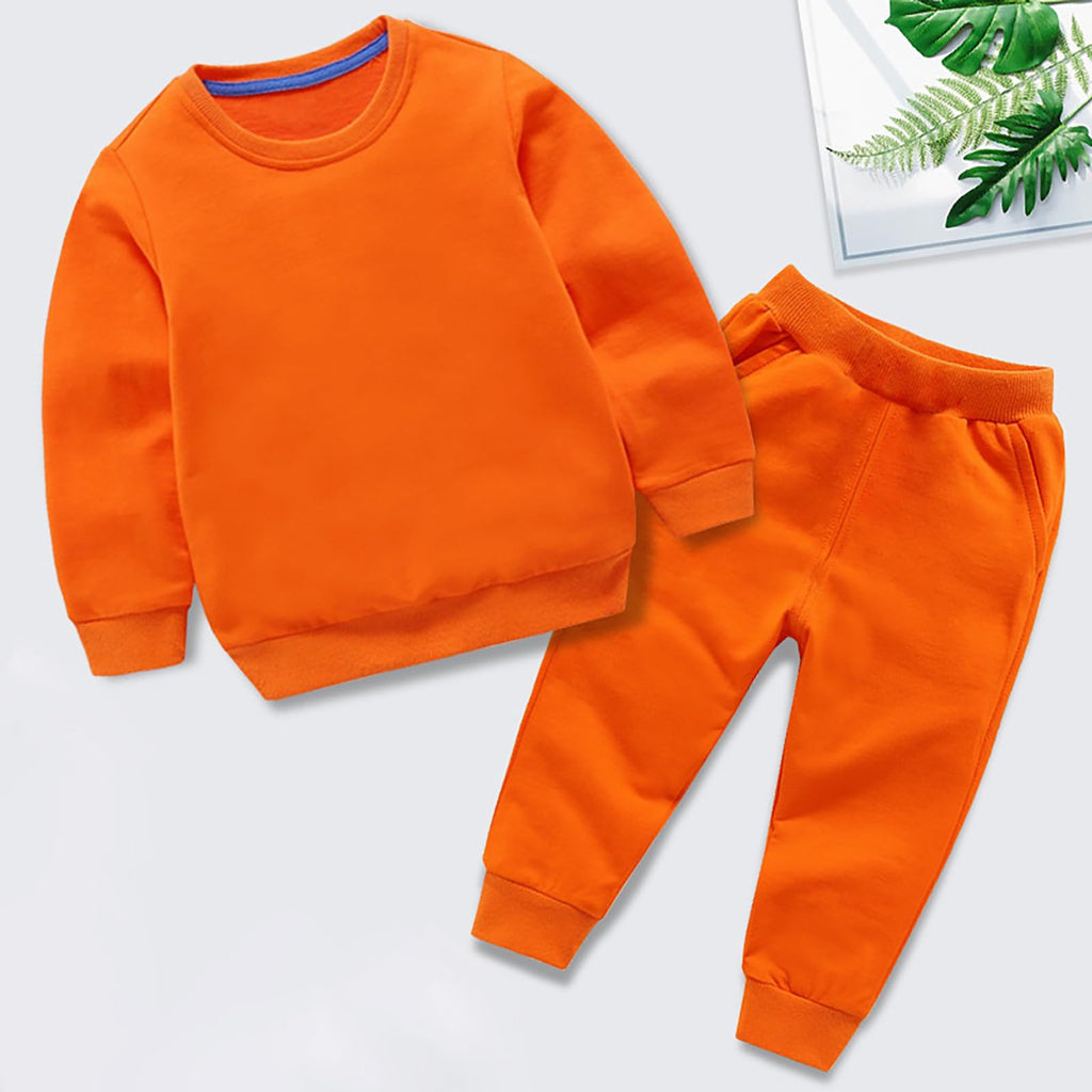 Sweatsuit Set for Boys Girls 2 Piece Crewneck Cotton Sweatshirt Jogger Sweatpants Tracksuit Kids Clothes Athletic