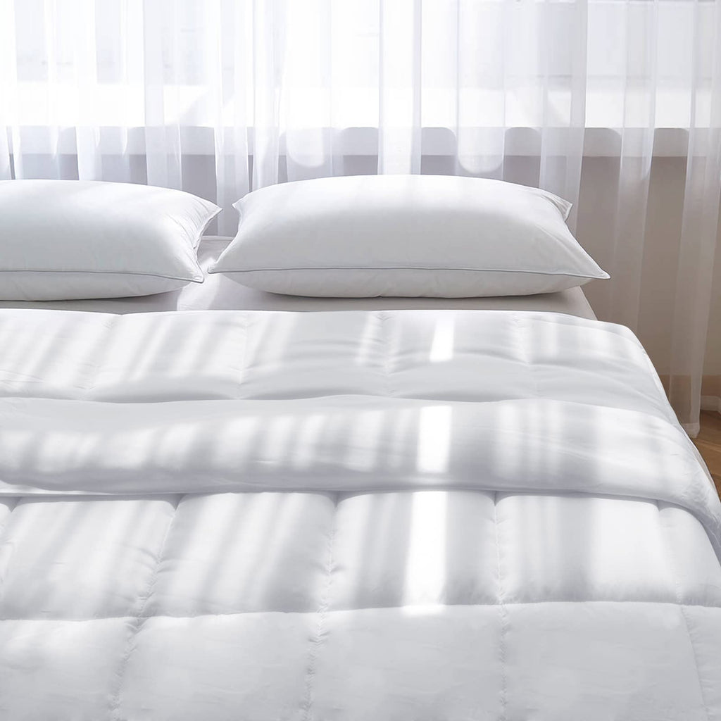 Down Alternative Comforter Queen Size White, Duvet Insert Queen 88" x 88"