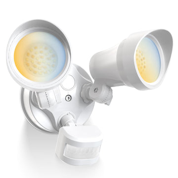 Motion Sensor Outdoor Lights, 30W Flood Lights Outdoor 120V, 3 Modes (Dusk to Dawn/Auto/On Time), 3CCT