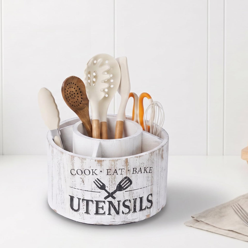 10.2 Inch Extra Large 360° Rotating Utensil Holder