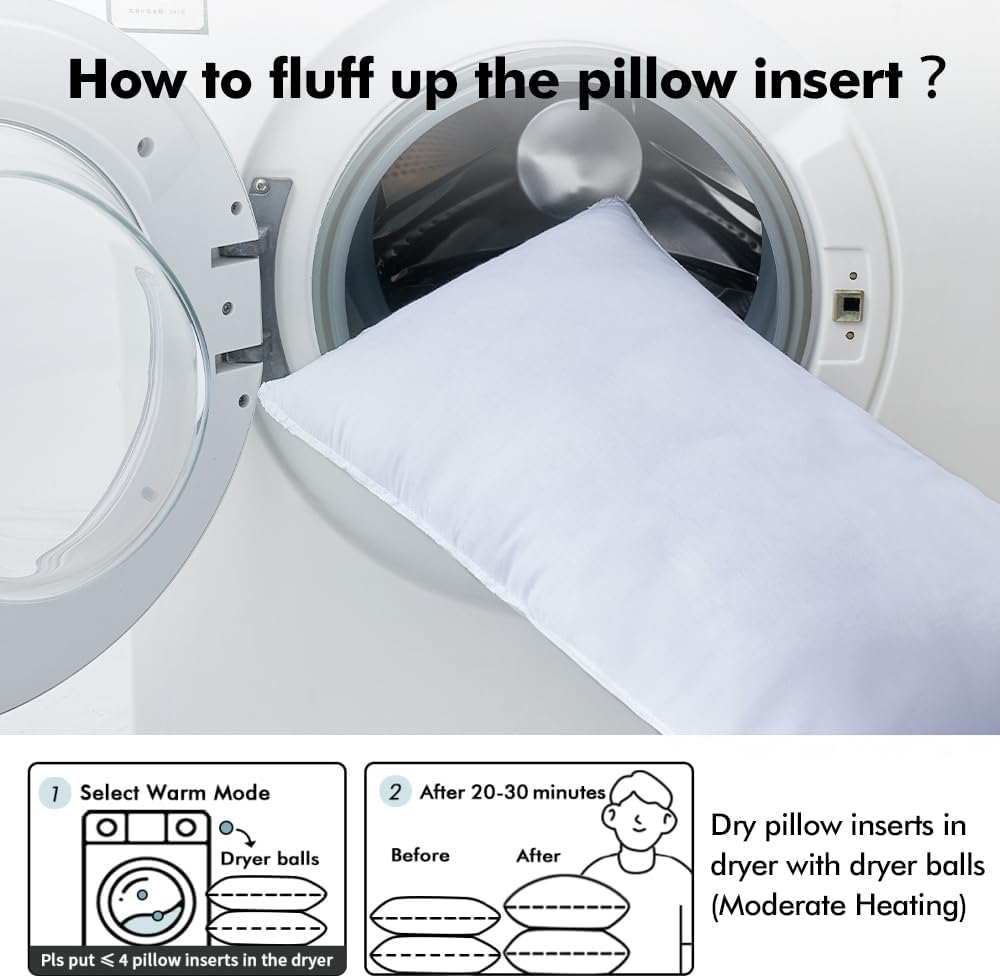 20x20 Inch Synthetic Down Alternative Pillow Insert