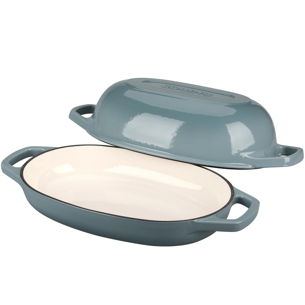 Enameled Cast Iron Oval Dutch Oven Pot with Lid, Dutch Oven for Sourdough Bread Baking, Bread Oven, Bread Dutch Oven