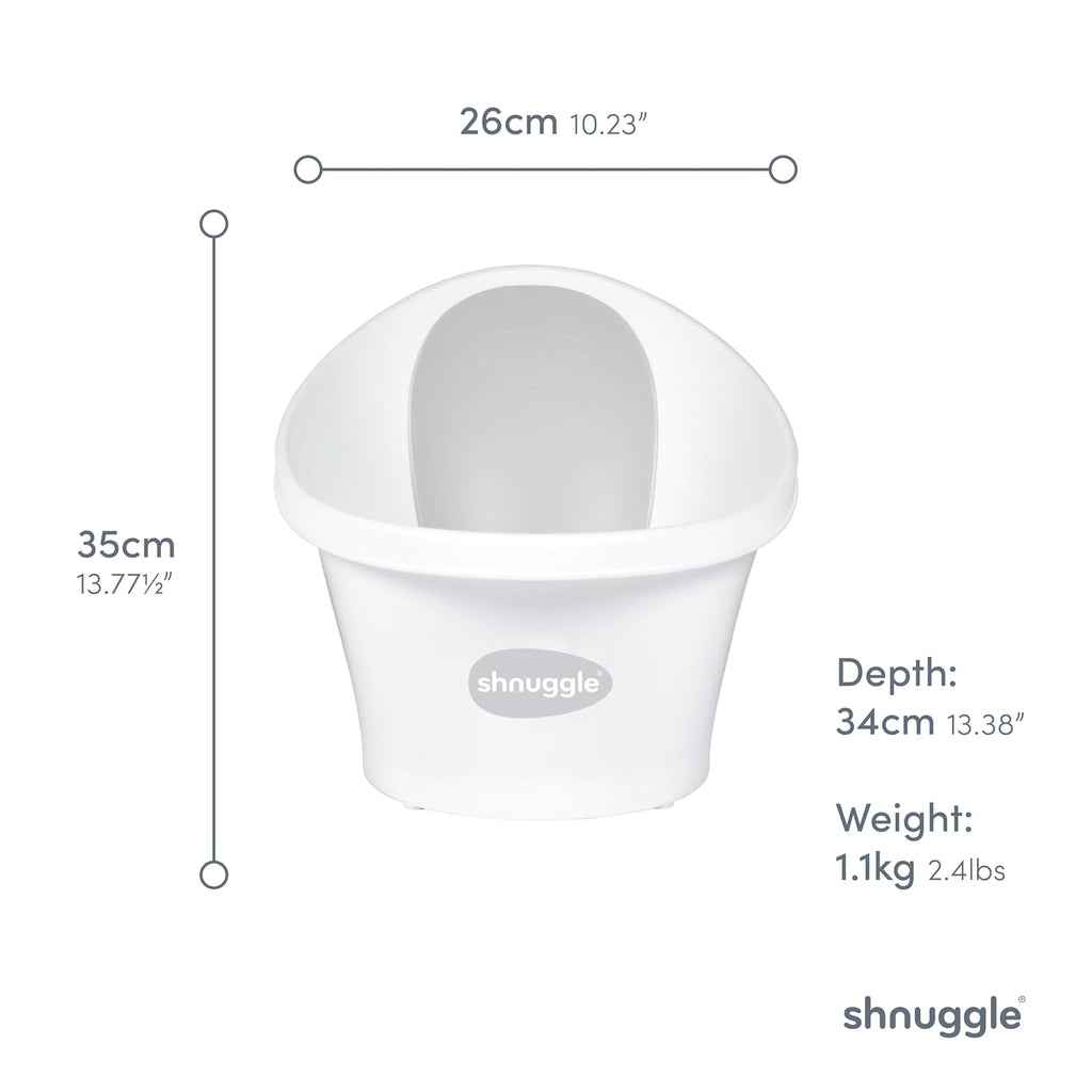 Newborn Baby Bath | Built in Support Bump and Soft Backrest | Suitable from Newborn | Bath Seat Support Includes Plug
