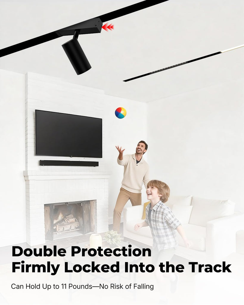 Recessed Magnetic Track Lighting Rail Kit, 24V Track Rail, ETL Certified