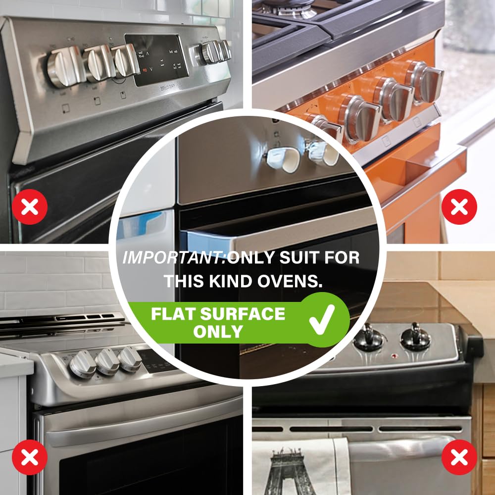 Child Safety Heat-Resistant Oven Door Lock, Oven Front Lock for Kids Easy to Install, Use Adhesive,No Screws or Drill