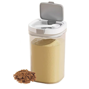 1800ml Airtight Baby Formula Container, Layered Storage with Spoon