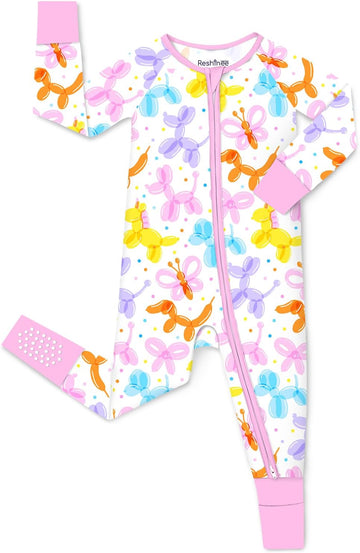 Viscose derived from bamboo Baby Pajamas Convertible Footie Sleepers for Baby Girl Way Zipper Onesies