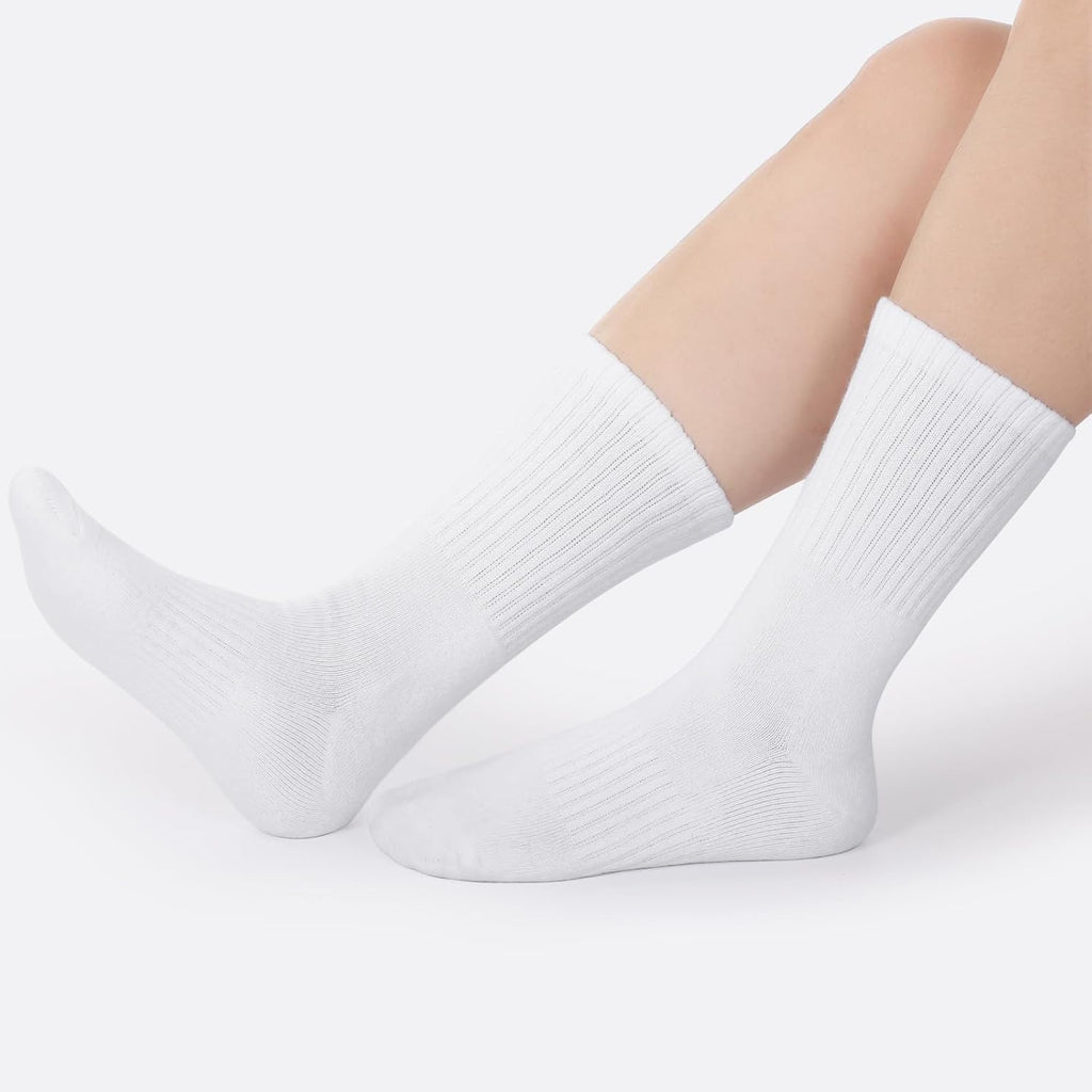 Kids Boys Girls Athletic Crew Socks Thick Cotton Socks