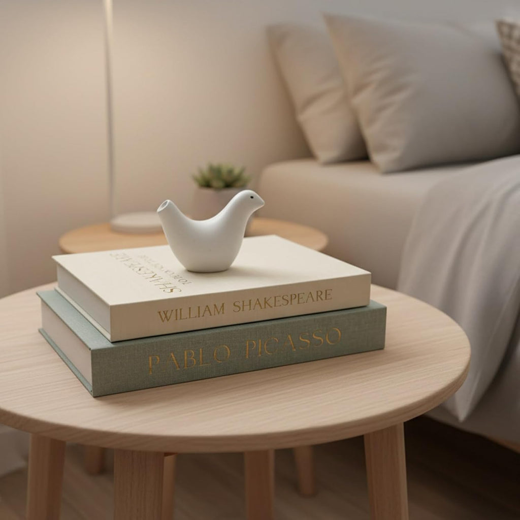 Decorative Books Decor-Set of 3 Linen Aesthetic Fake/Faux Books for Coffee Table/Bookshelf/Mantel Shelf Decoration