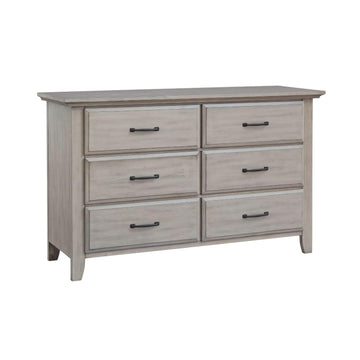 Premium Changing Topper for 6-Drawer Dresser, Smooth Stone Wash Finish