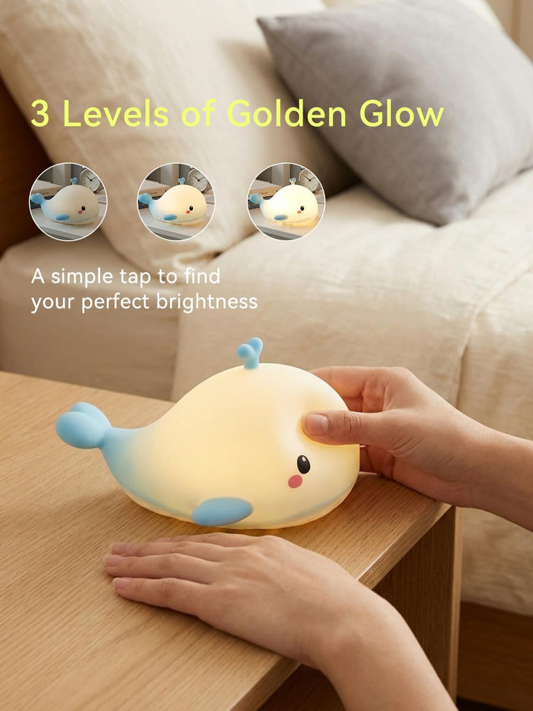 Whale Night Light for Kids, Level Baby Light