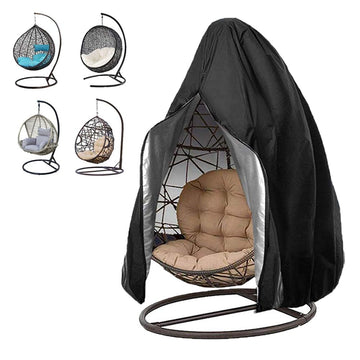 Patio Egg Chair Cover Waterproof, Black, 75"H x 45"W