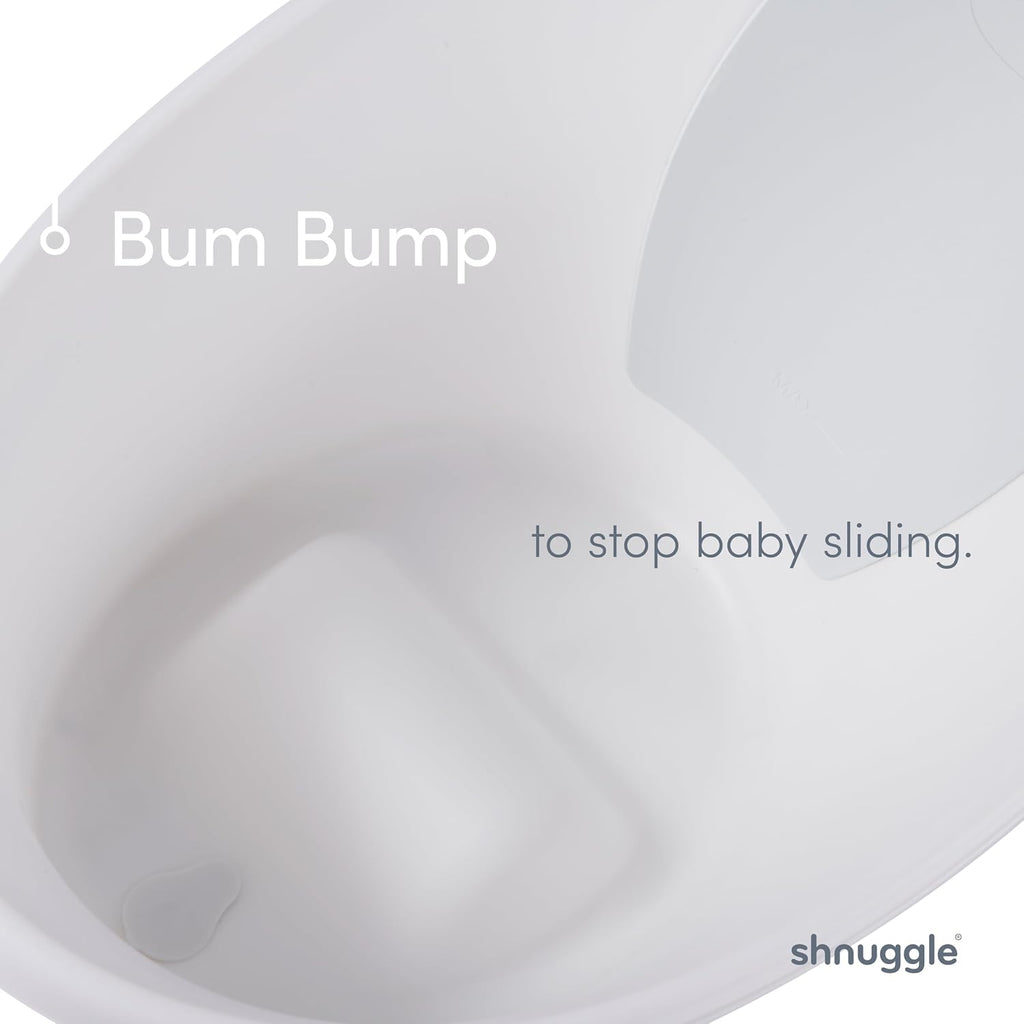 Newborn Baby Bath | Built in Support Bump and Soft Backrest | Suitable from Newborn | Bath Seat Support Includes Plug