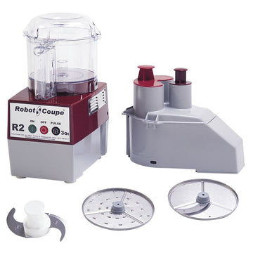R2N CLR Continuous Feed Combination Food Processor with 2.9 Liter Clear Polycarbonate Bowl - 120-Volts