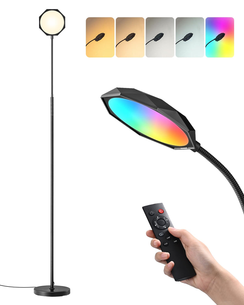 LED Floor Lamp 1300LM Super Bright Standing Lamp RGBCW