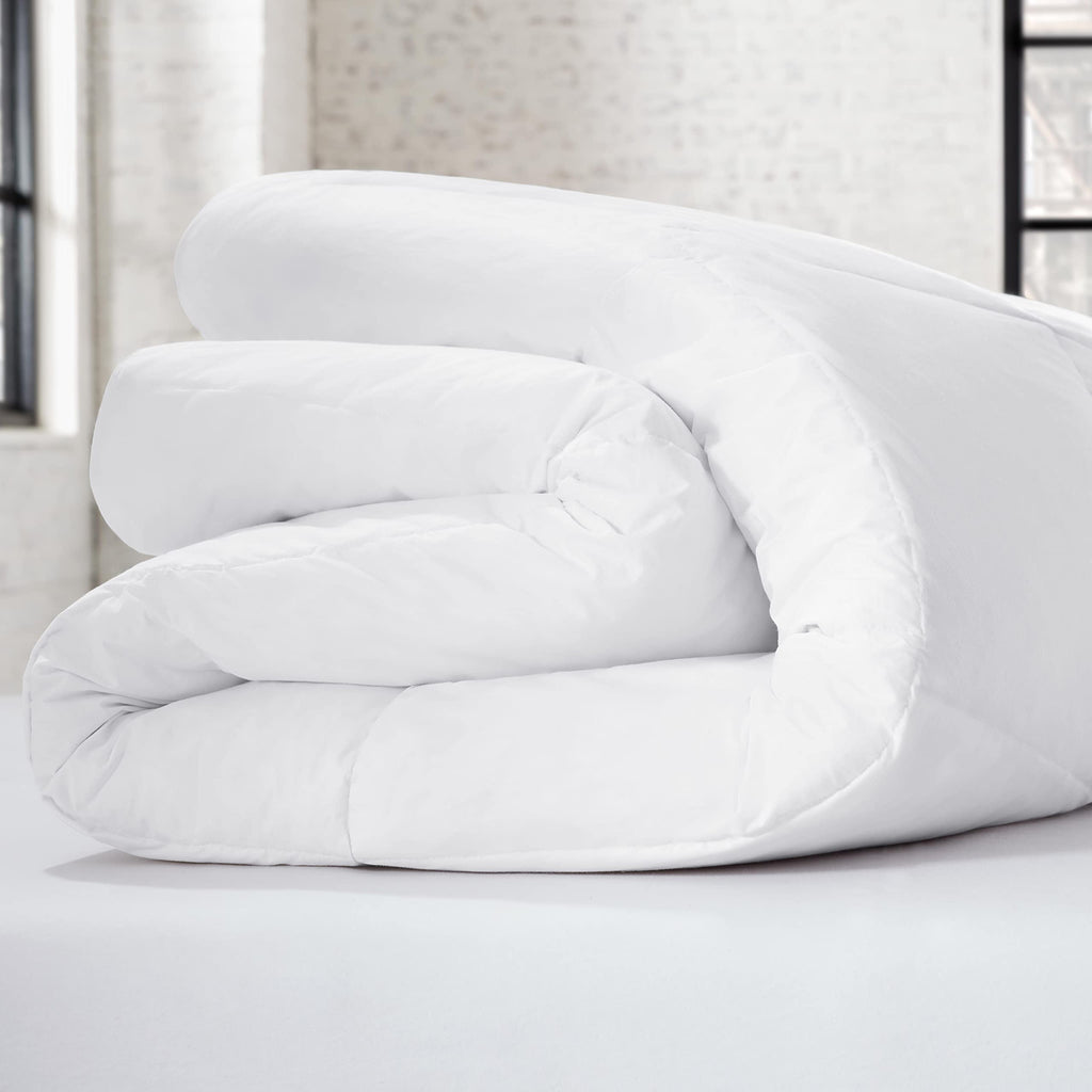 Soft and Natural Breathable Down Feather Fill Bedding Comforter Duvet Insert with 4 Corner Loops for All Season