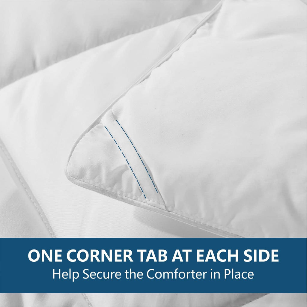 California King Size Comforter-Down Alternative Comforters Duvet Insert with Corner Tabs-Breathable-Box Stitched