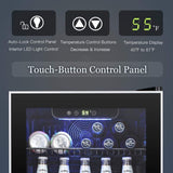 Beverage Refrigerator Cooler -120 Can Mini Fridge Glass Door for Soda Beer or Wi