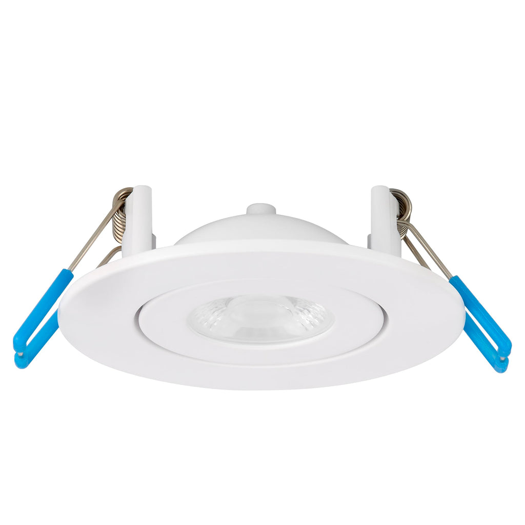 2" White Rotatable LED Floating Gimbal Downlight, 400 Lumens 5 CCT