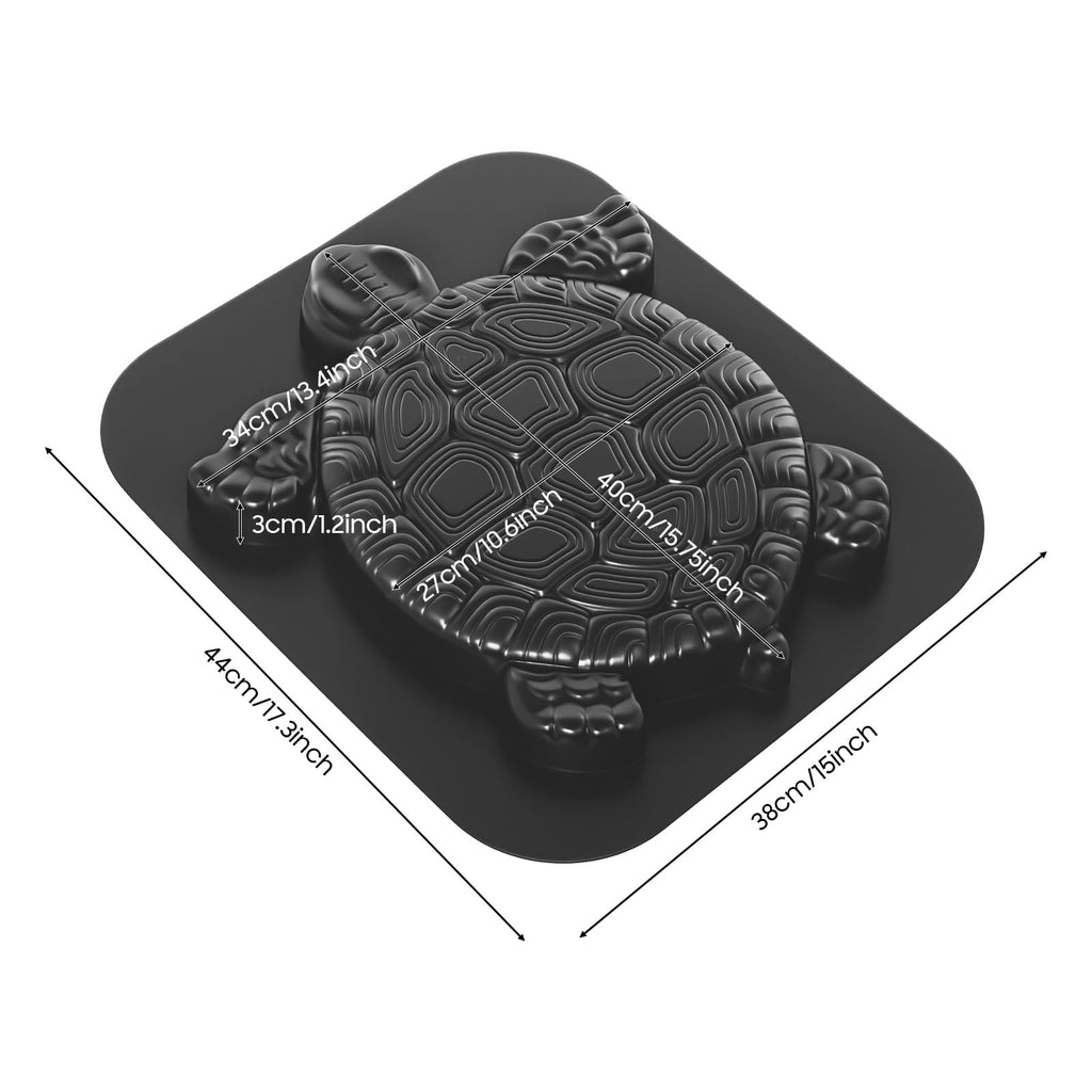 Shaped Stepping Stone Mold, Reusable Concrete Cement Mold for Garden Path Walkway, 17.3"×15" DIY ABS Paver Mold with
