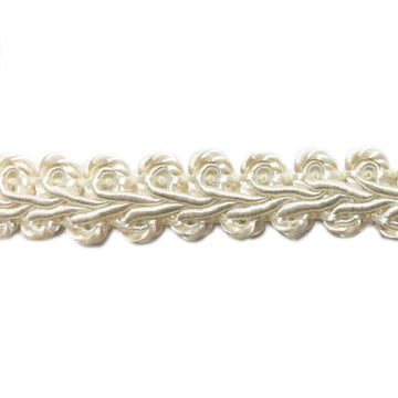 Braid Trim Ivory 1/2 inch 13.6 Yards French Gimp Trim