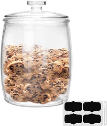 1 Gallon glass jars, Cookie Jar & Candy Jar with Lid