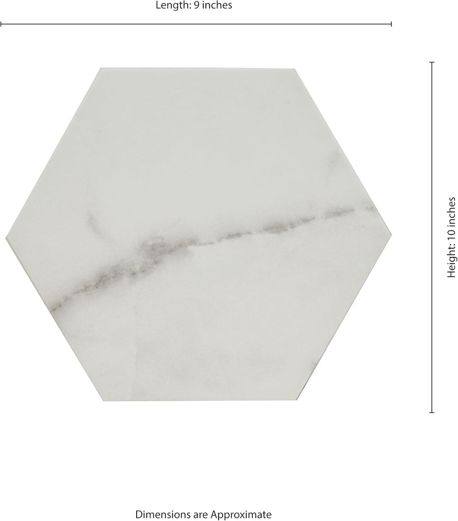 Hexley Marbello 9 x 10in. Matte Porcelain Hexagon Floor & Wall Tile