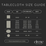 Home Fashions Elegant Woven Leaves Jacquard Damask Wrinkle Resistant Tablecloth, 60" x 120", Oblong,