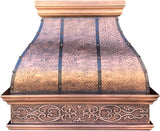 36 Inch Copper Island Mount Range Hood