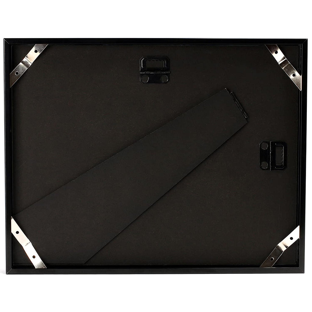 8.5x11 Metal Certificate Frame Black 2 Pack Real Glass