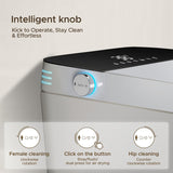 Smart Toilet, One Piece Bidet for Bathrooms, Modern Elongated Toilet with Warm Water, Dual Auto Flush