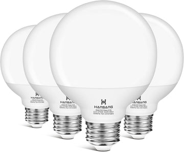Vanity Globe Bathroom Light Bulbs 40W Equivalent 2700K Warm White