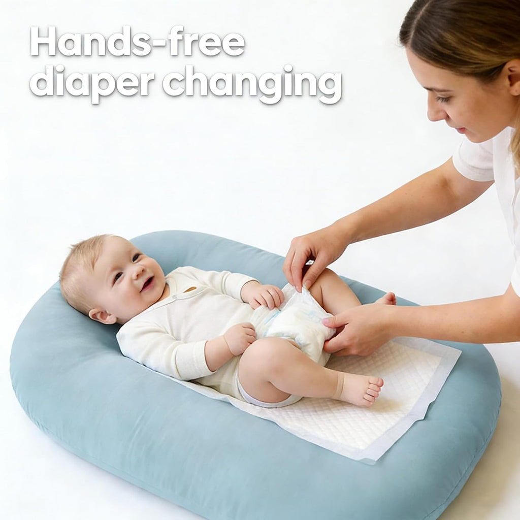 Lounger 0-24 Months 100% Cotton Soft & Breathable(Blue)