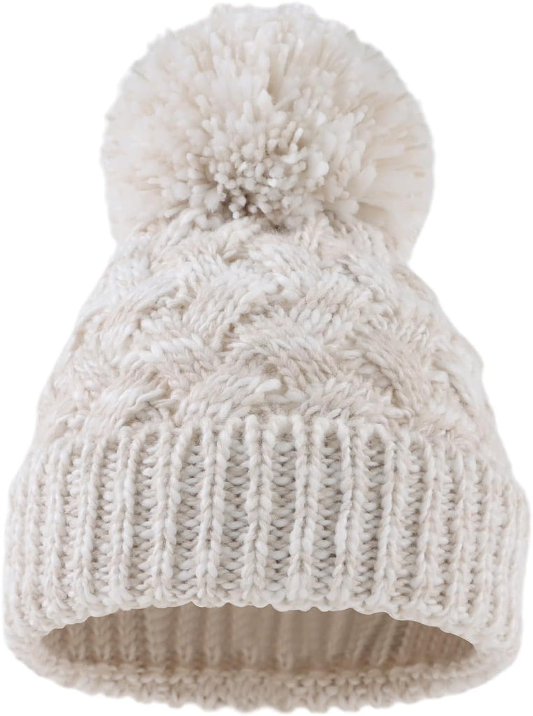 Knit Baby Beanie Toddler Winter Hat with Pompom for Infant Boy Girls