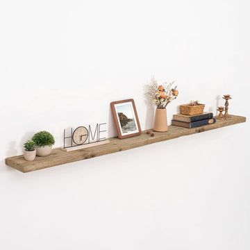 72 inch Floating Shelves for Wall, 8" Deep Rustic Reclaimed Barnwood Shelves, Floating Shelf Wall Hanging Shelves