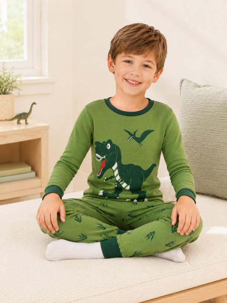 Boys Pajamas Planet 100% Cotton Sleepwear Toddler Kids 2 Piece Long Sleeve Pjs