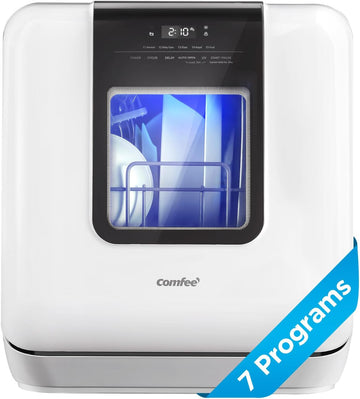 Countertop Dishwasher, Portable Dishwasher with 6L Built-in Water Tank, Mini Dishwasher with More Sp