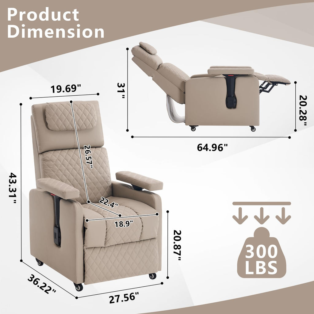 Reclining Gaming Chair, Adjustable Armrest & Footrest