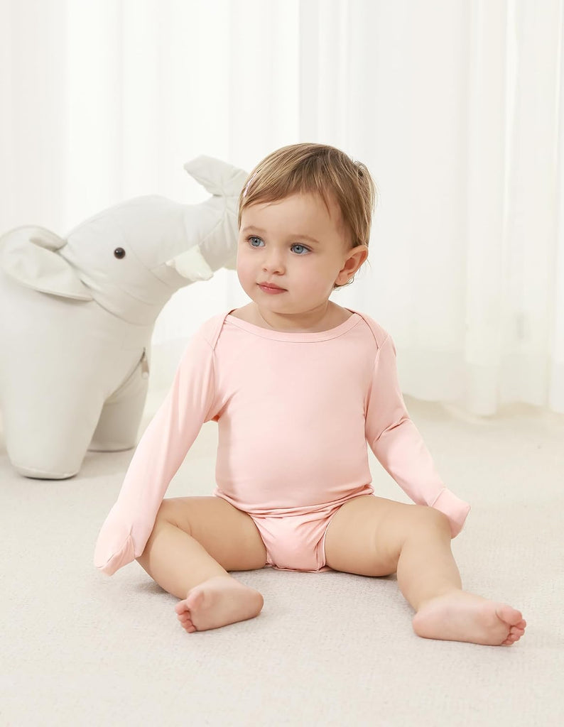 Baby Bamboo Viscose Long Sleeve Bodysuits Unisex Bodysuit