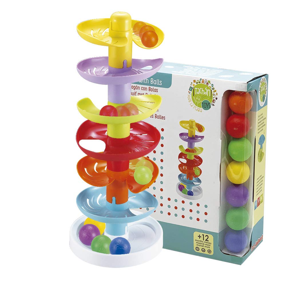 Coloured Ball Slide 6 Heights, Multicolour