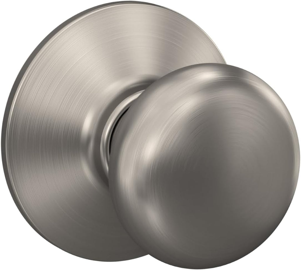 Plymouth Hall/Closet Passage Door Knob, Satin Nickel